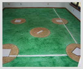 Decorative Concrete Custom Design Base Ball Feild