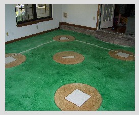 Decorative Concrete Custom Design Base Ball Feild