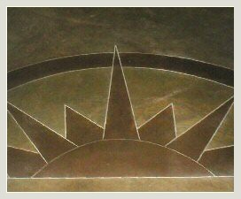 Decorative Concrete Custom Design Sun