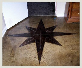 Decorative Concrete Custom Design Star