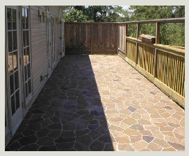 Stenciled Concrete Patio, Stenciled Concrete Patio Arkansas