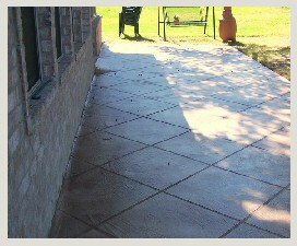 Textured Overlay Patio